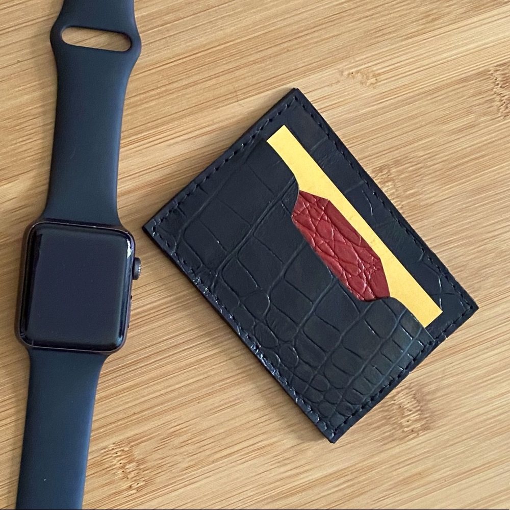 Handmade Croc Leather Cardholder